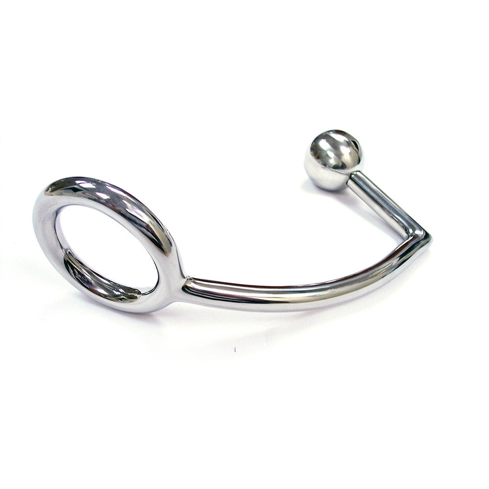 Stainless Steel Cock Ring and Anal Probe In Case