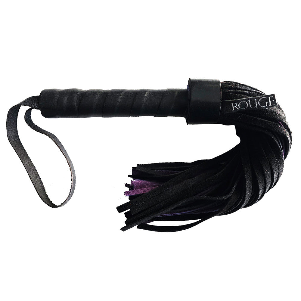 Short Suede Flogger With Leather Handle