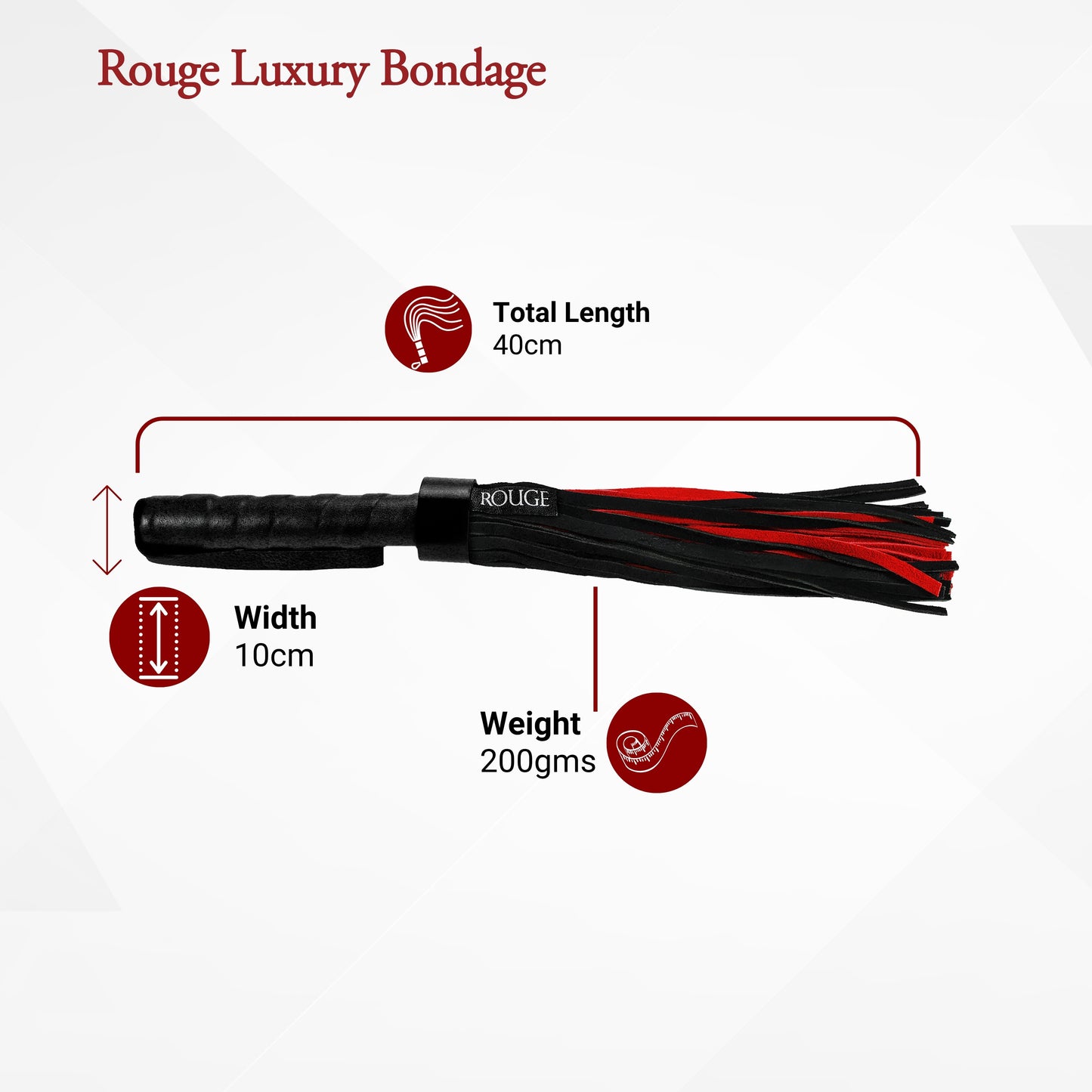 Short Suede Flogger With Leather Handle