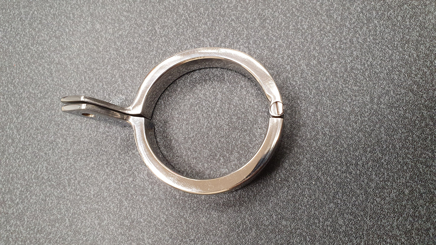 Stainless Steel Cock Cage With Padlock In Clamshell