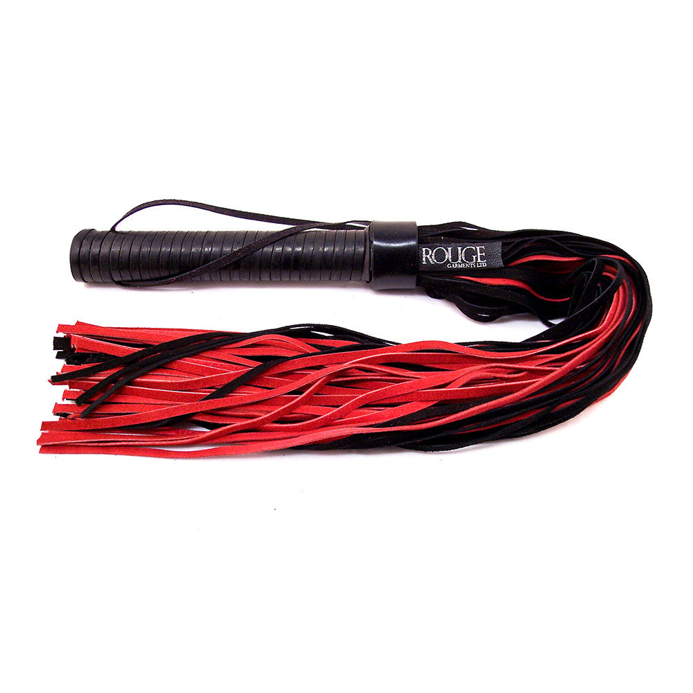 Long Suede Flogger With Leather Handle