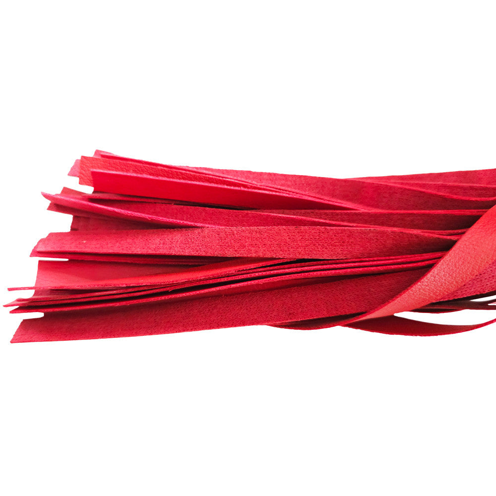 Fetish Play Wooden Handle Flogger (Vegan)