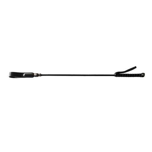 Leather Long Riding Crop Slim Tip 24"