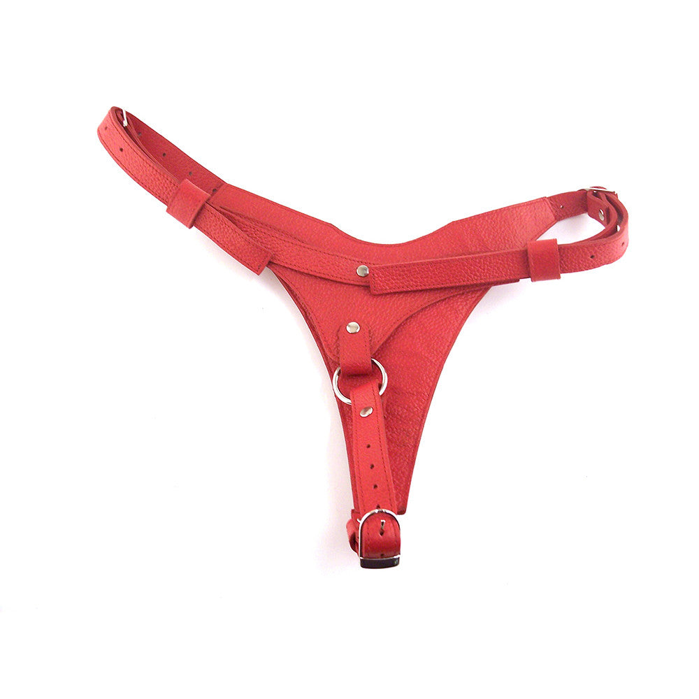 Leather Female Dildo Harness