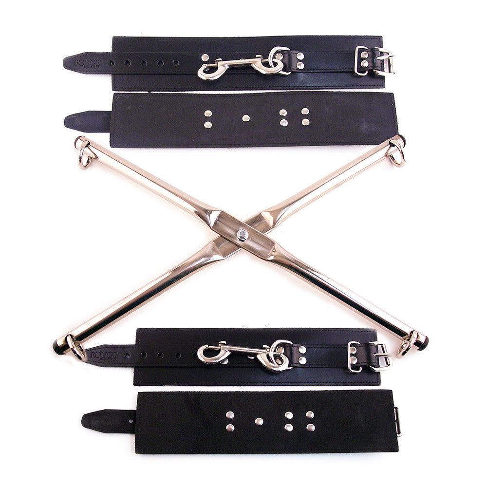 Rod Hog-Tie with Detachable Leather Wrist & Ankle Cuffs