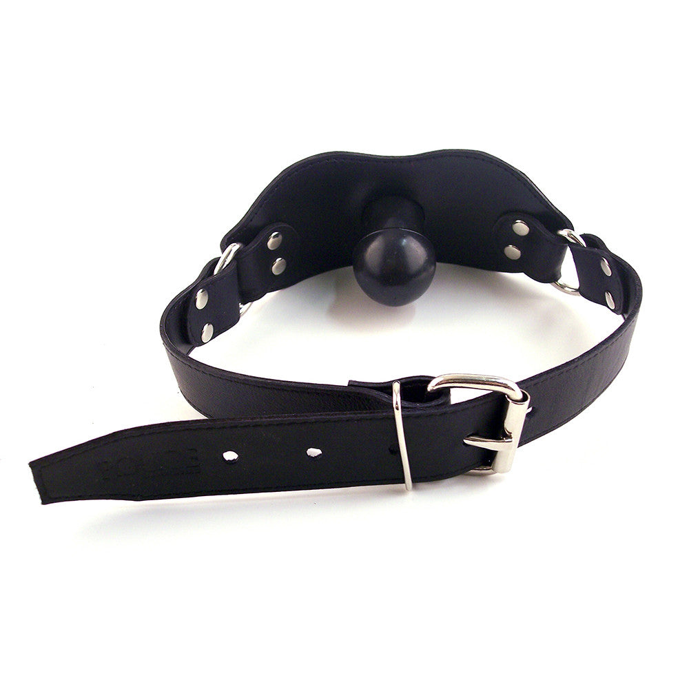 Leather Strap On Gag with Dick