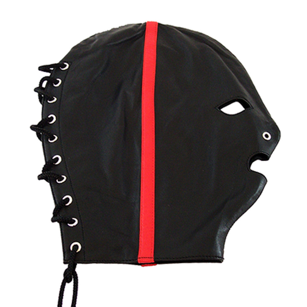Leather Mask with Stripe