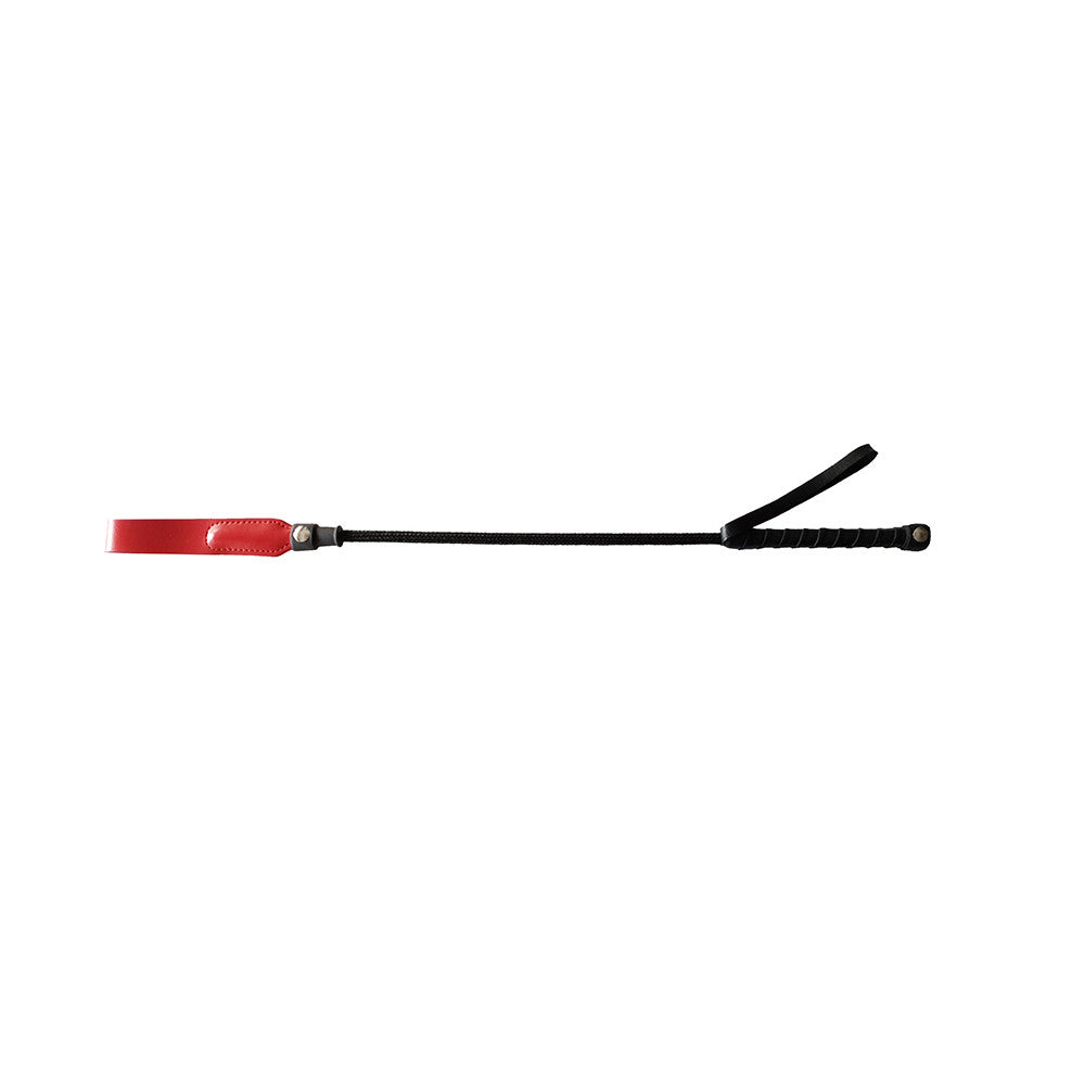 Leather Short Riding Crop Slim Tip 20"