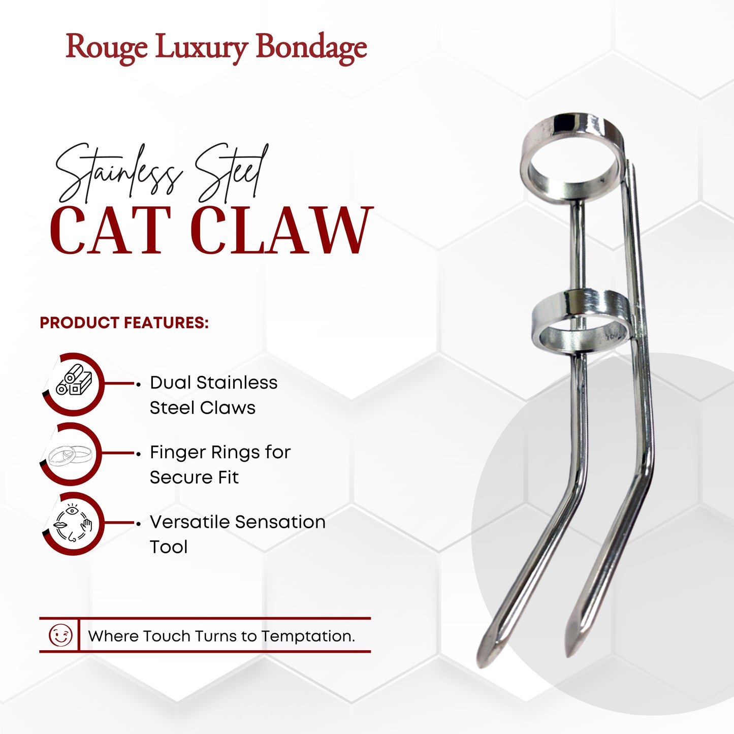 Stainless Steel Cat Claw In Clamshell