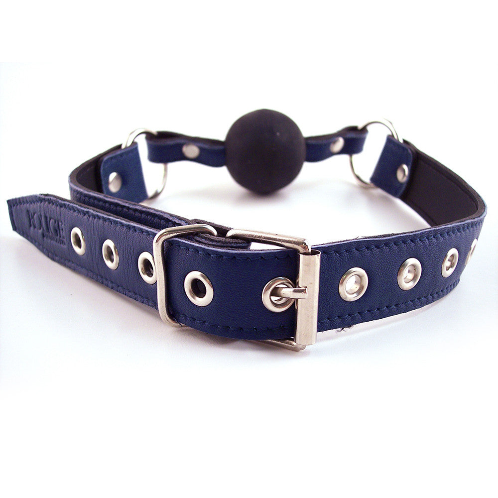 Leather Ball Gag With Rubber Ball