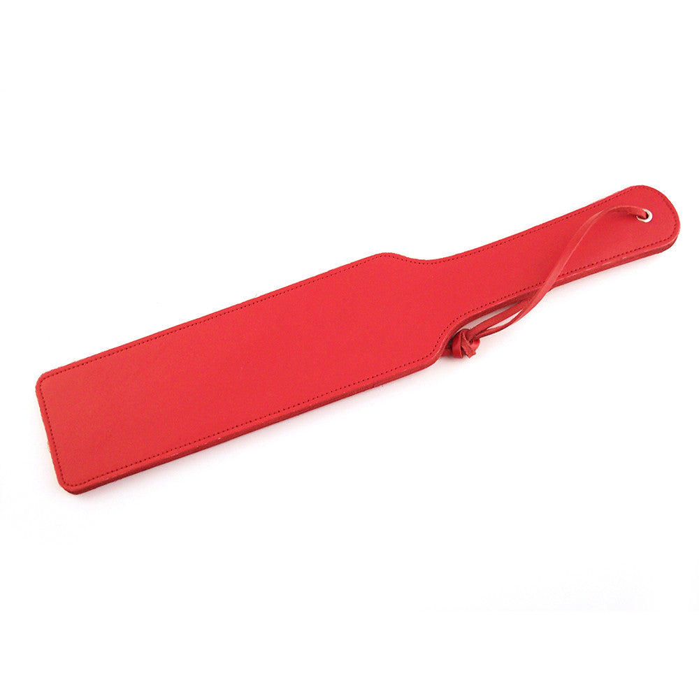 Long 3-layer leather paddle with wrist loop
