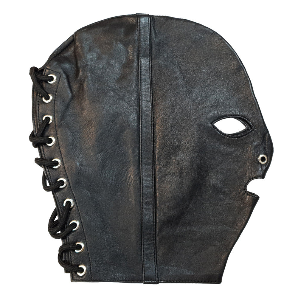 Leather Mask with Stripe