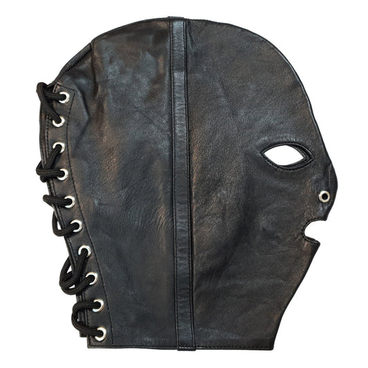 Leather Mask with Stripe