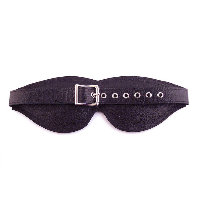 Leather Large Padded Blindfold