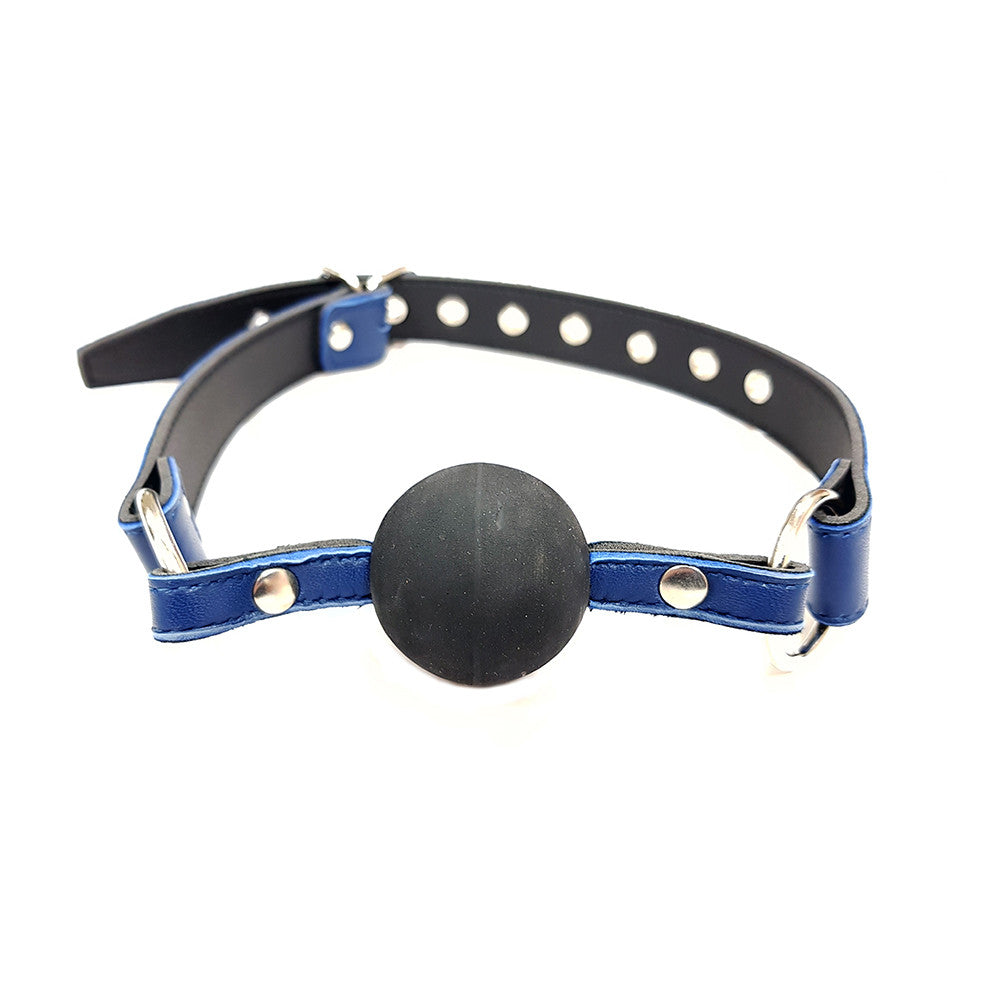 Leather Ball Gag With Rubber Ball