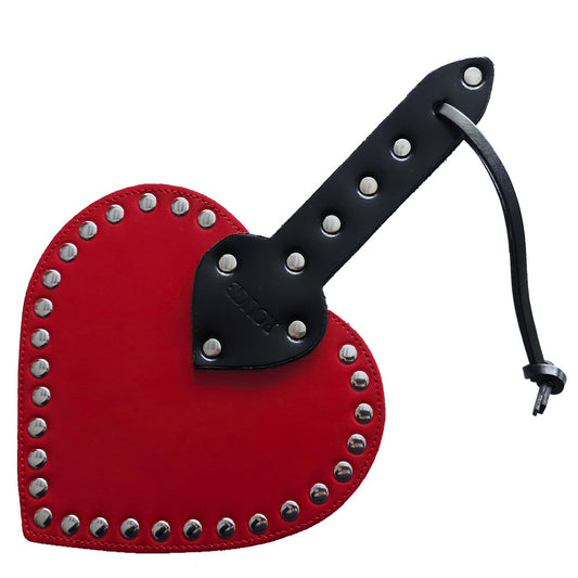 Leather Heart Paddle