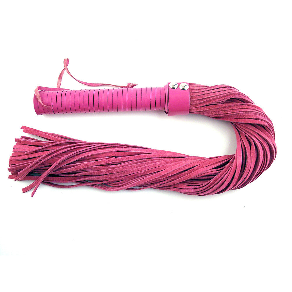 Long Suede Flogger With Leather Handle