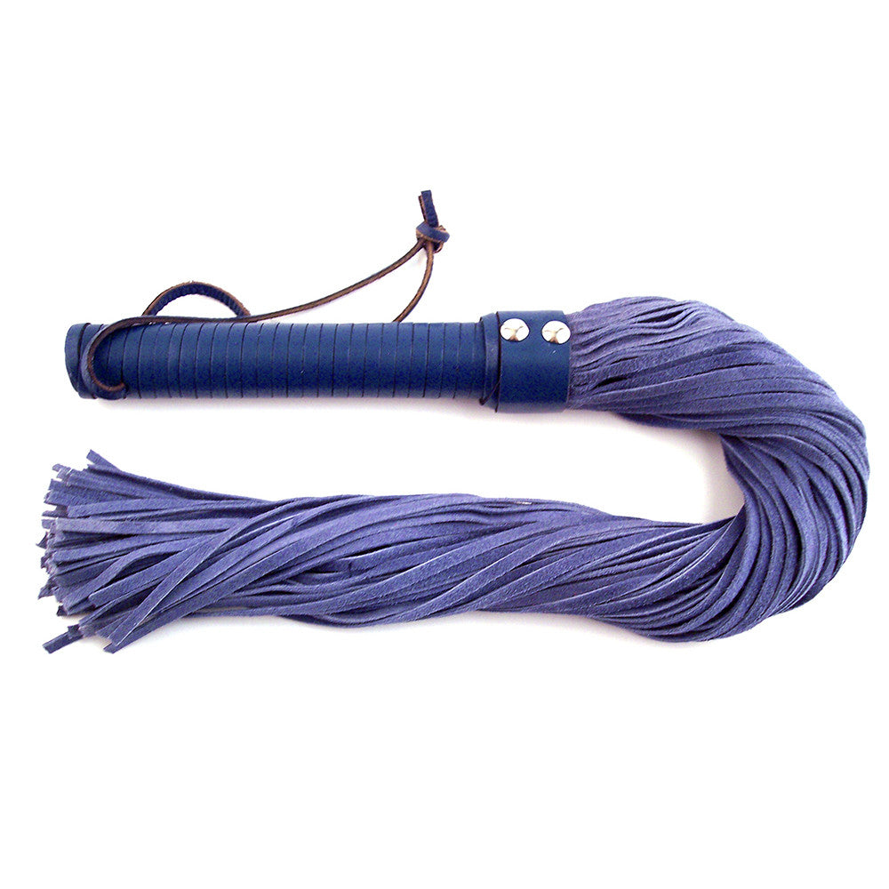 Long Suede Flogger With Leather Handle