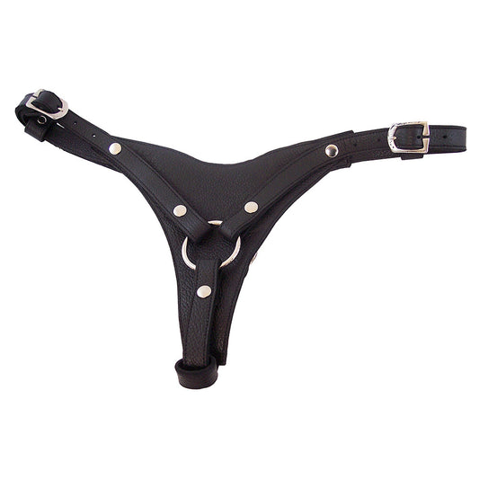 Leather Female Dildo Harness