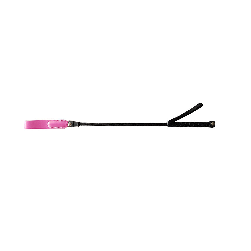 Leather Short Riding Crop Slim Tip 20"