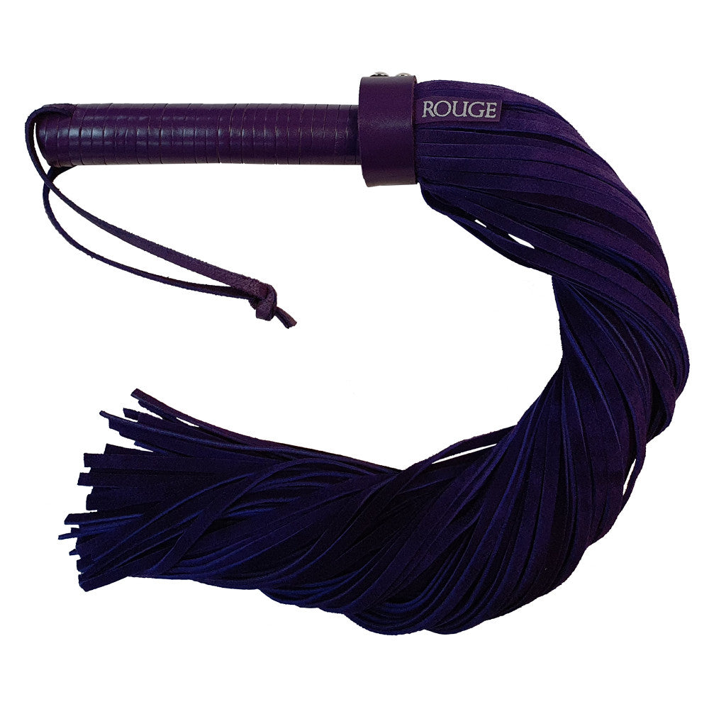 Long Suede Flogger With Leather Handle