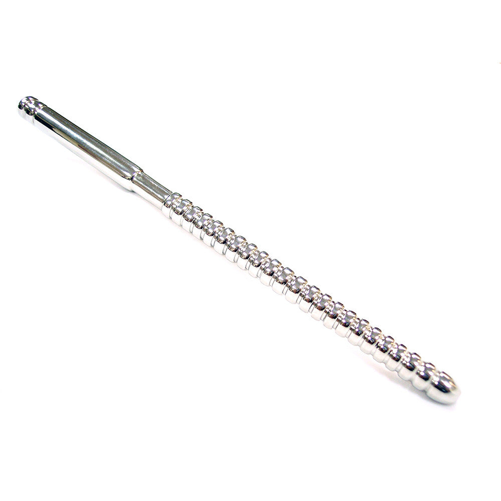 Stainless Steel Ribbed Urethral Probe In Clamshell