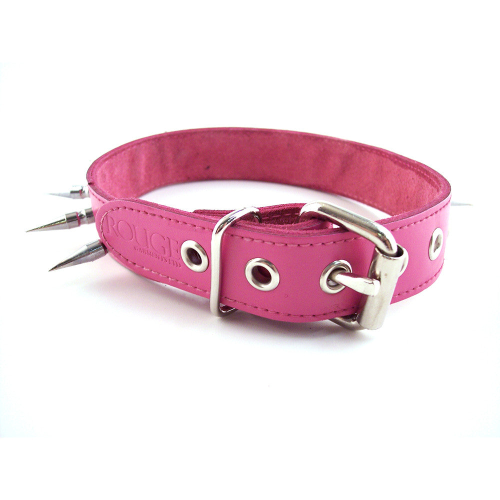 Leather Spiked Collar with 1 inch Spikes
