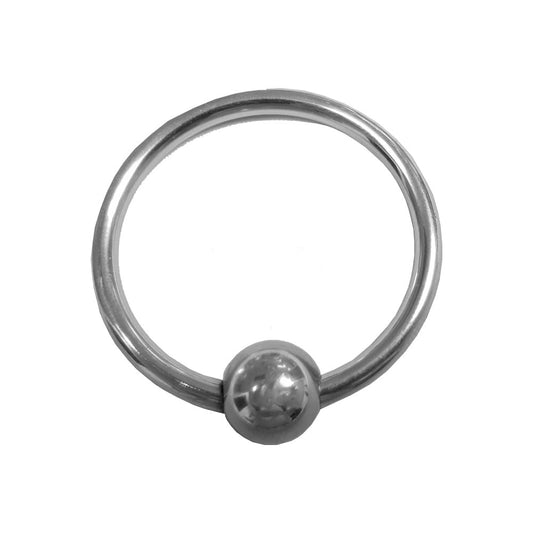 Stainless Steel Glans Ring with Pressure Point Ball In Clamshell