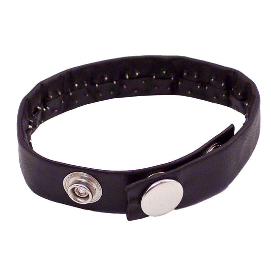 Leather Pin Prick Cock Strap In Clamshell