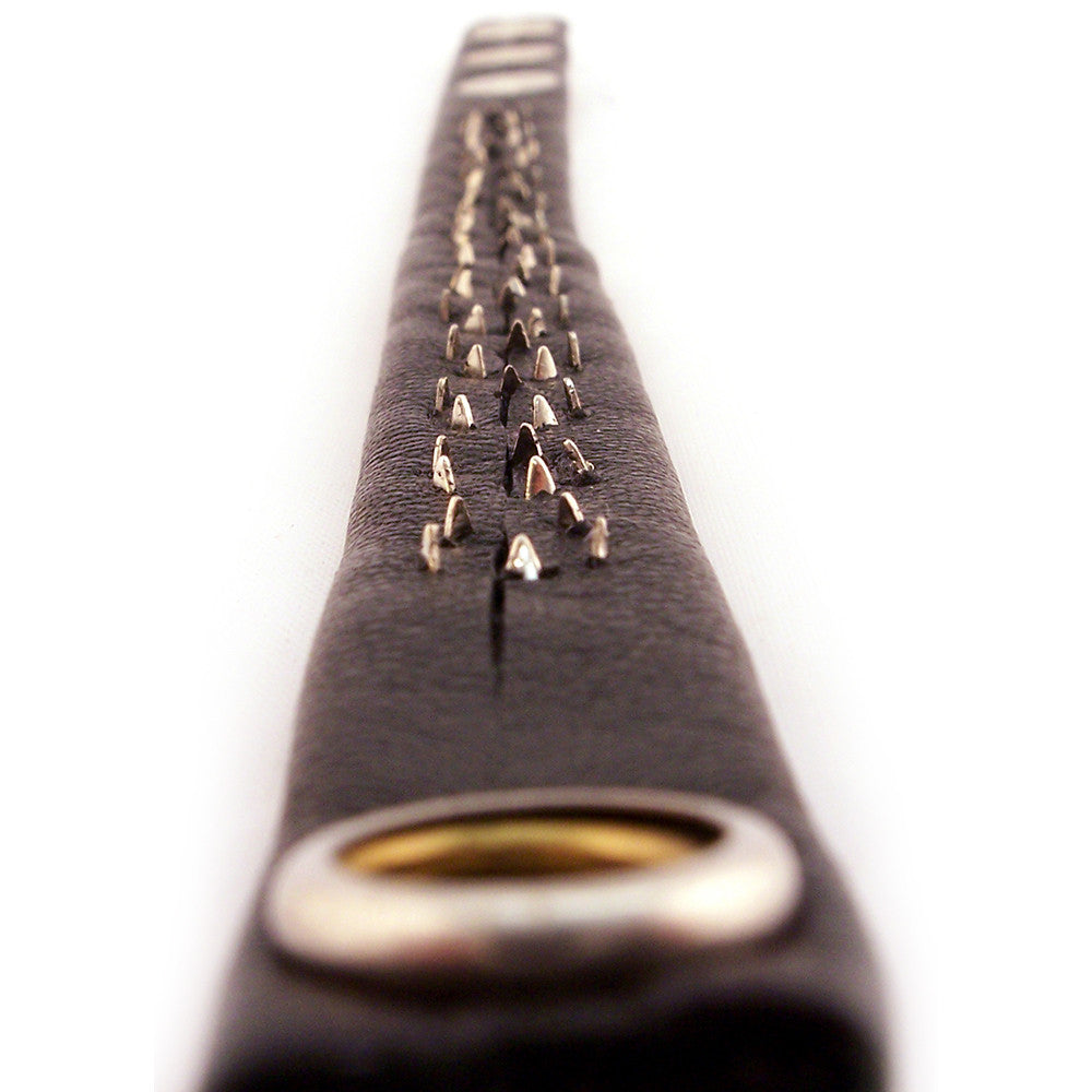 Leather Pin Prick Cock Strap In Clamshell