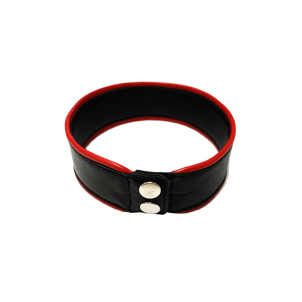 Leather Arm Band With Piping