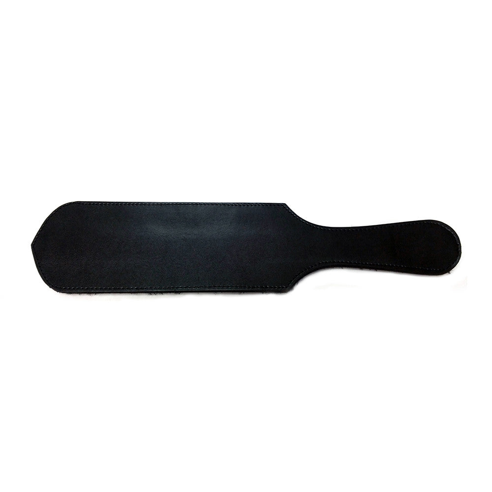 Leather Paddle with Faux Fur On One Side