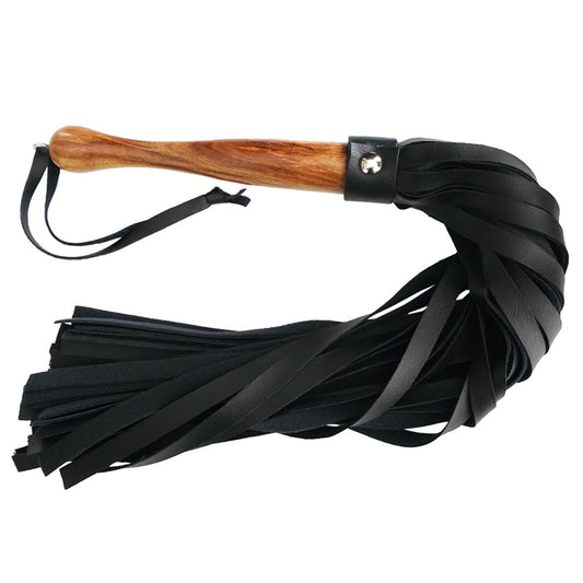 Flogger con mango de madera Fetish Play (Vegan)