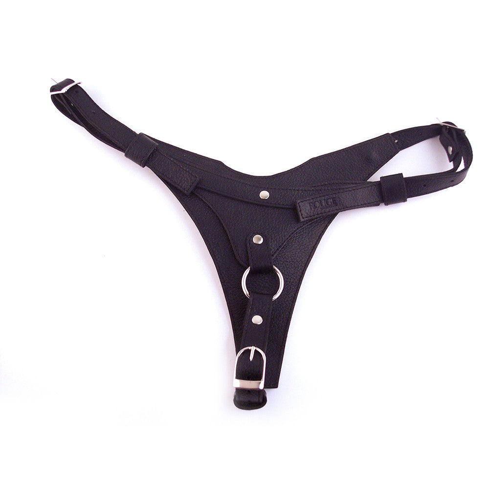 Leather Female Dildo Harness