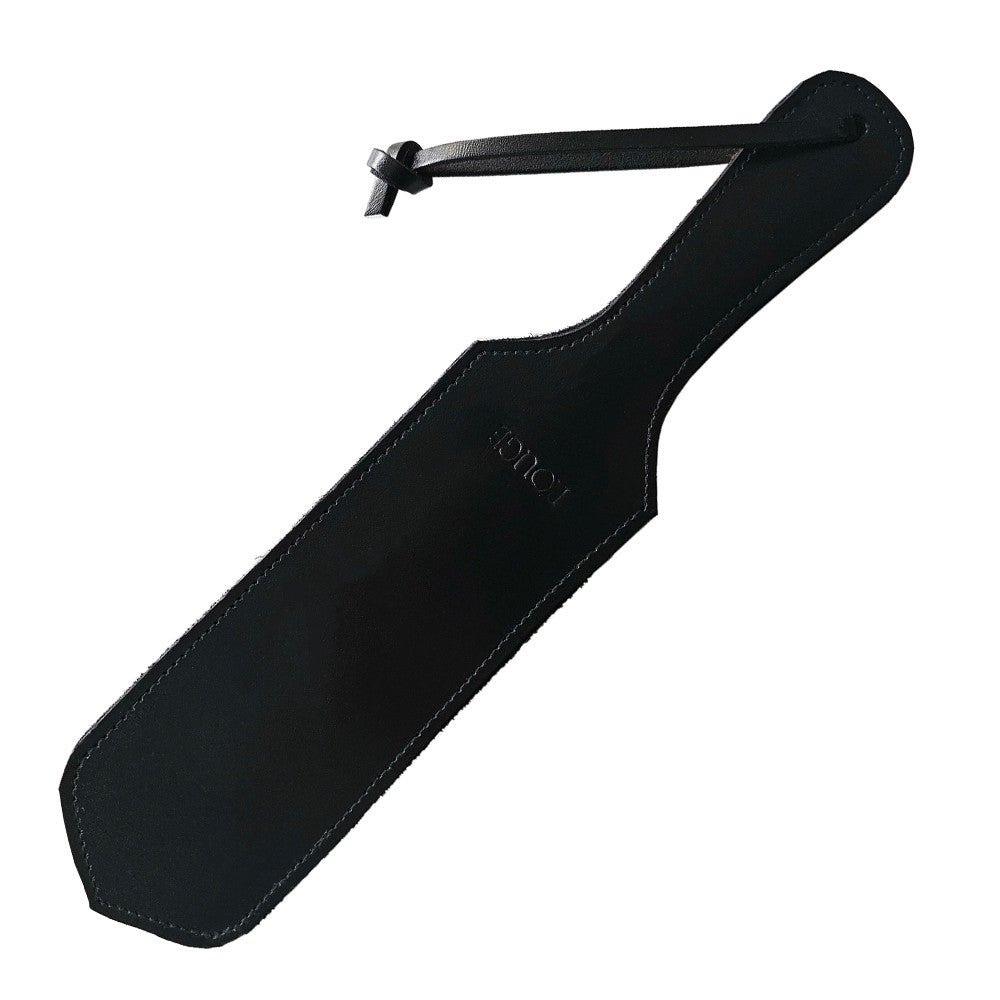 Leather Paddle with Faux Fur On One Side