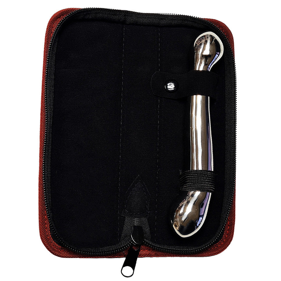 Stainless Steel 7" Anal or Vaginal Dildo In Case