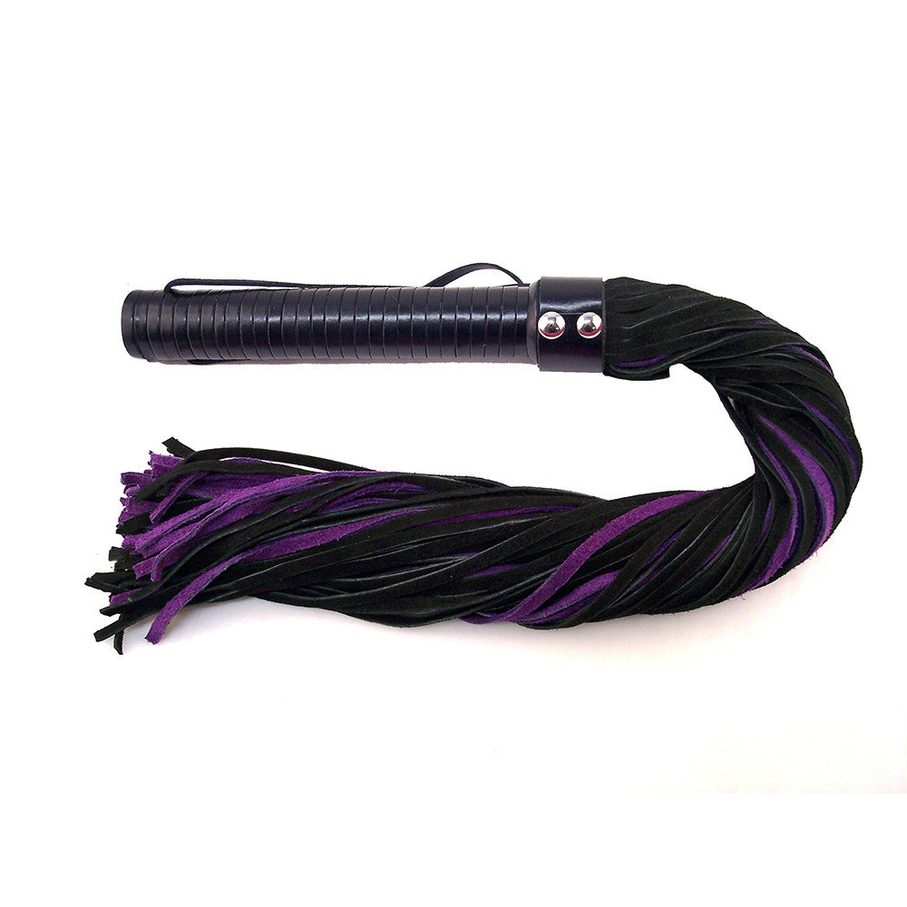 Long Suede Flogger With Leather Handle
