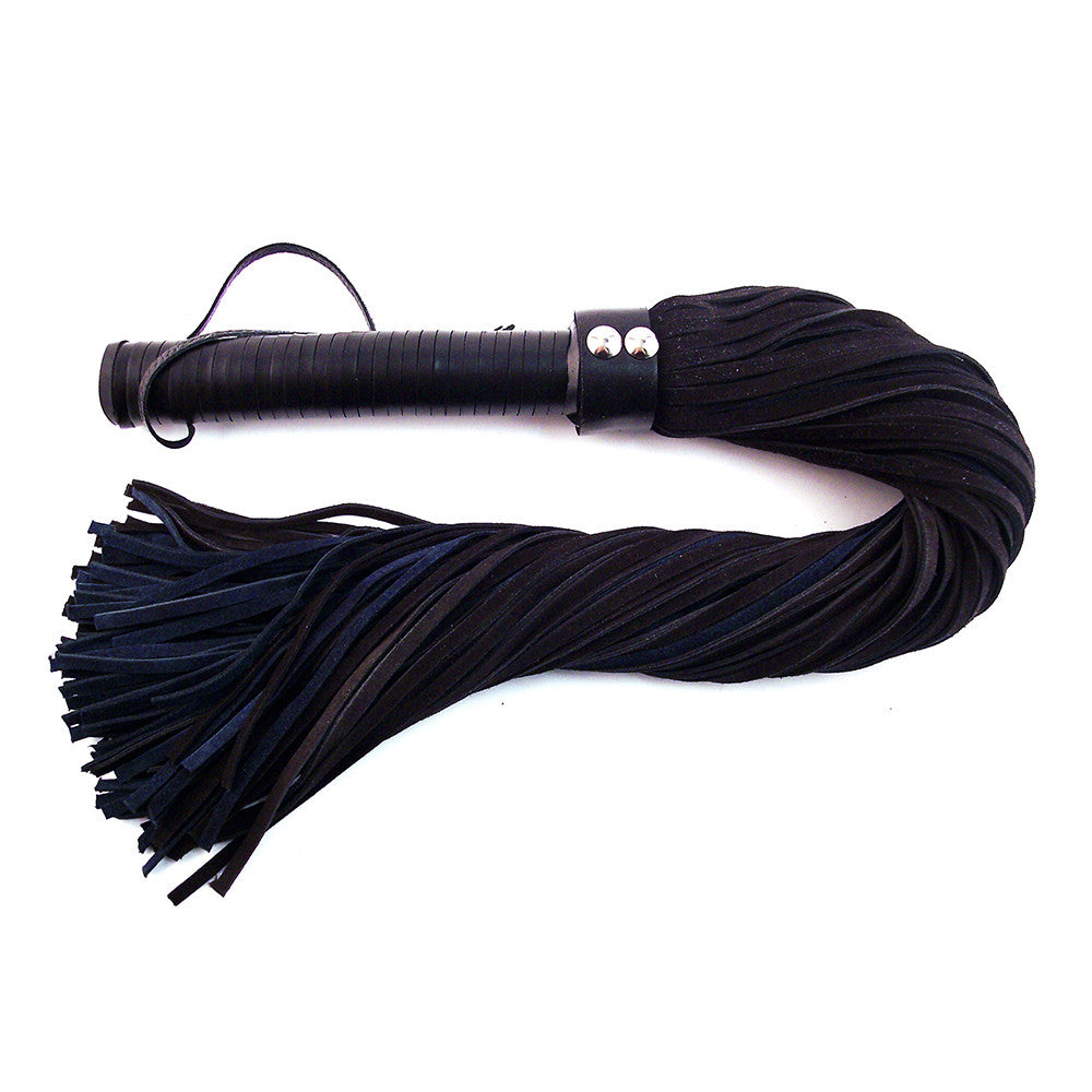 Long Suede Flogger With Leather Handle