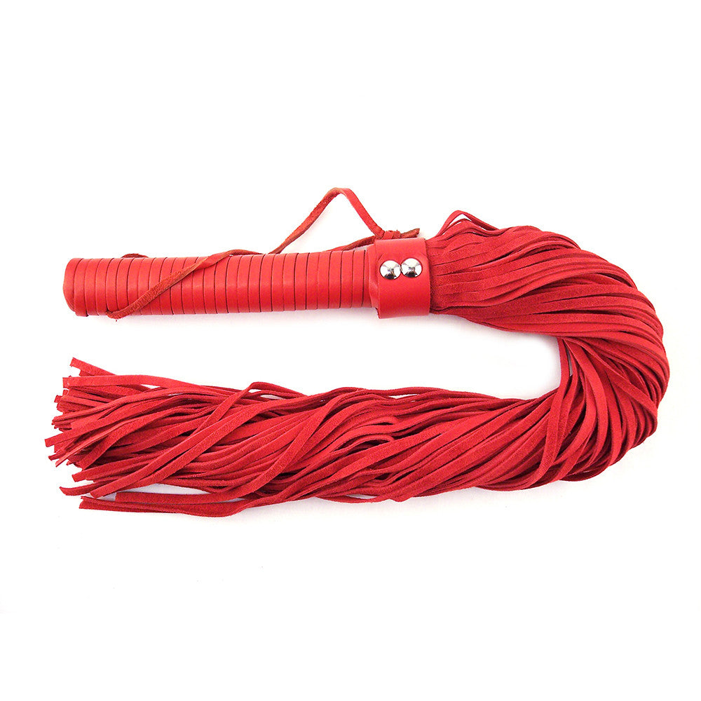 Long Suede Flogger With Leather Handle