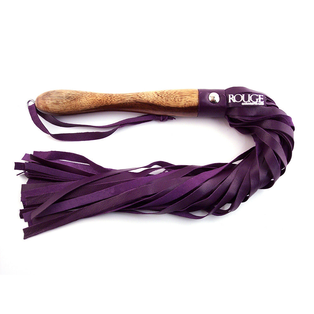 Wooden Handle Leather Flogger