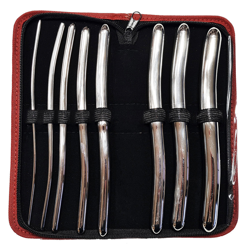 Stainless Steel 8 Piece Hegar Dilator Set In Case