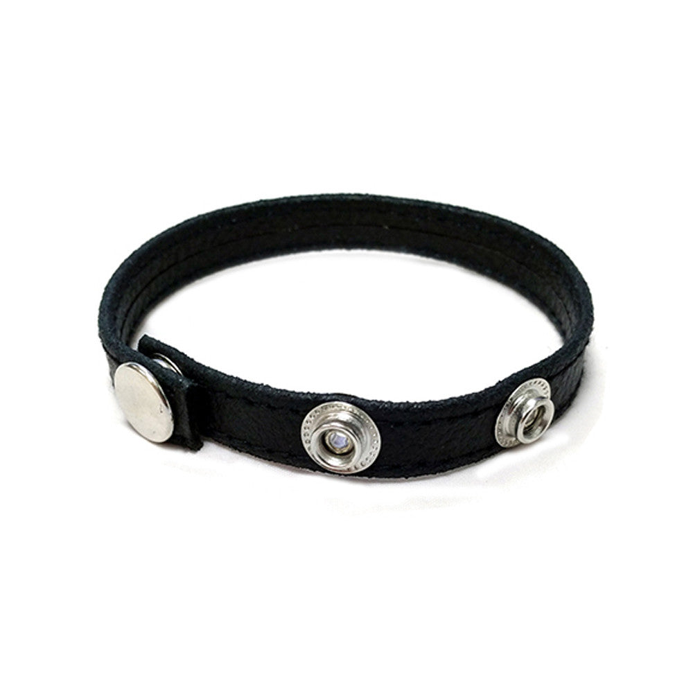 Leather Narrow Cock Strap In Clamshell