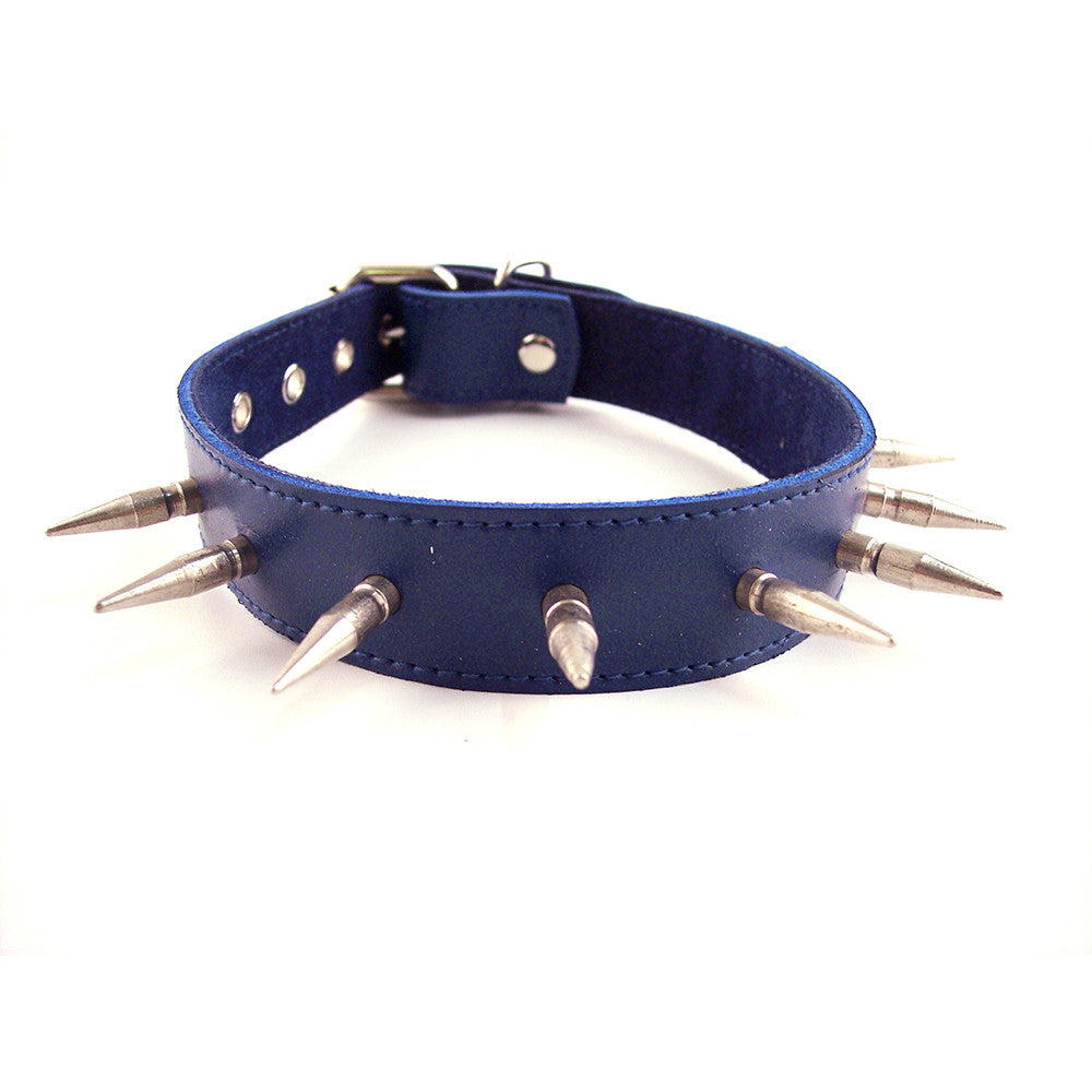 Leather Spiked Collar with 1 inch Spikes