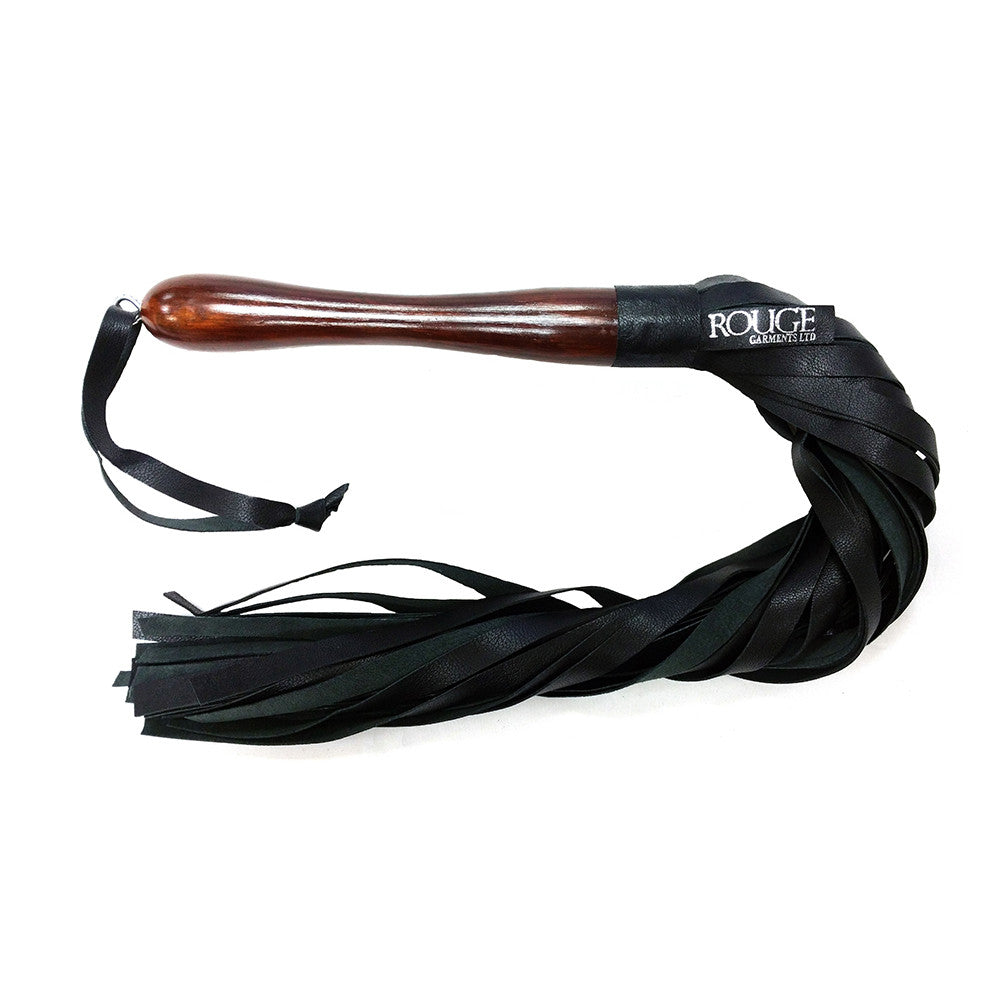 Wooden Handle Leather Flogger